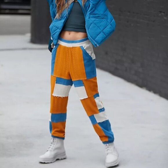 Free People FP Movement Freerider Vista Pants Size M | Bold Patchwork - Picture 2 of 8